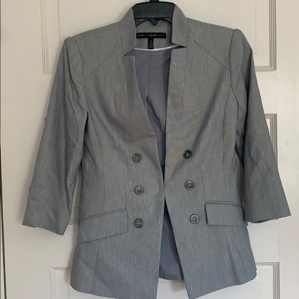 White House black market grey blazer